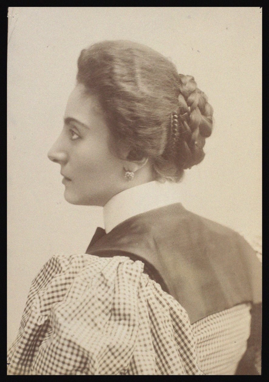 Portræt af af Gemma Bellincioni (1864-1950) af Giacomo Brogi (1822-1881), - Fotografi - Privat samling af Giacomo Brogi