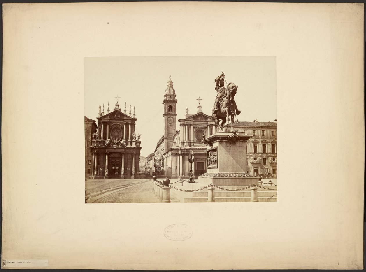 Torino. Piazza S. Carlo af Giacomo Brogi