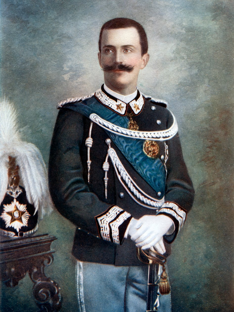 Victor Emmanuel III, konge af Italien, slutningen af det 19.-begyndelsen af det 20. århundrede. af Giacomo Brogi