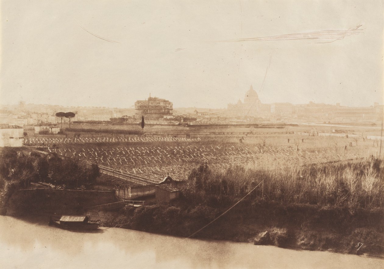 Udsigt over Rom,1857 (foto) af Giacomo Caneva