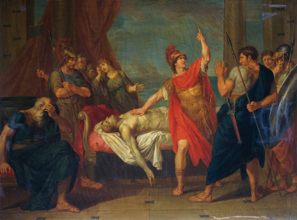 Achilleus sværger ed på Patroclus