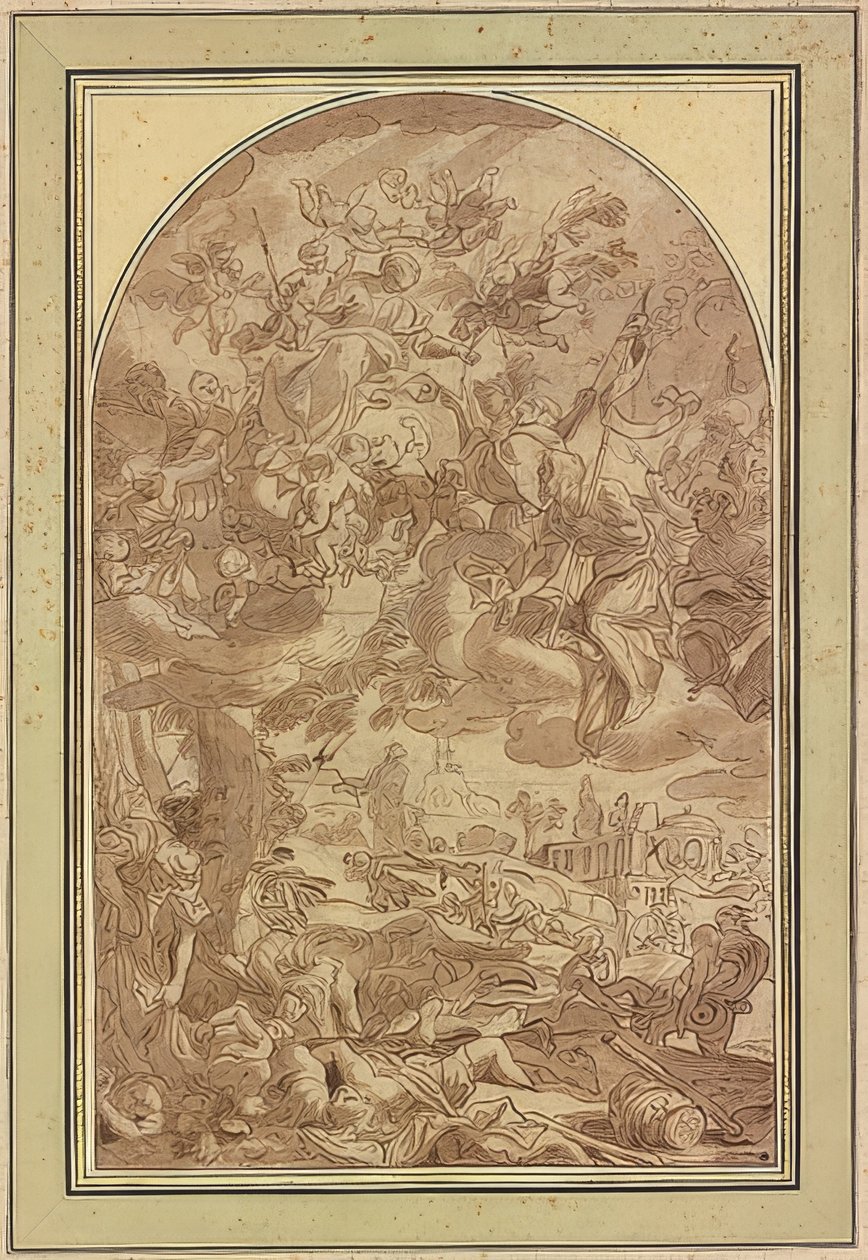 Den store pest i Napoli i 1656 af Giacomo Farelli