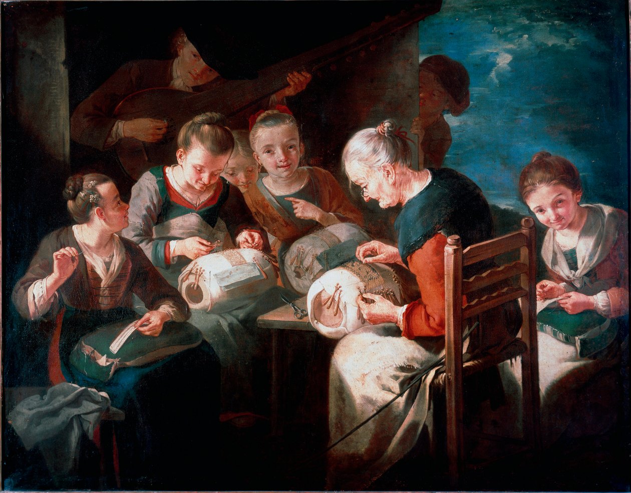 Broderernes maleri af Giacomo Francesco Cipper siger Todeschini (17.-18. århundrede) Private Collection af Giacomo Francesco Cipper