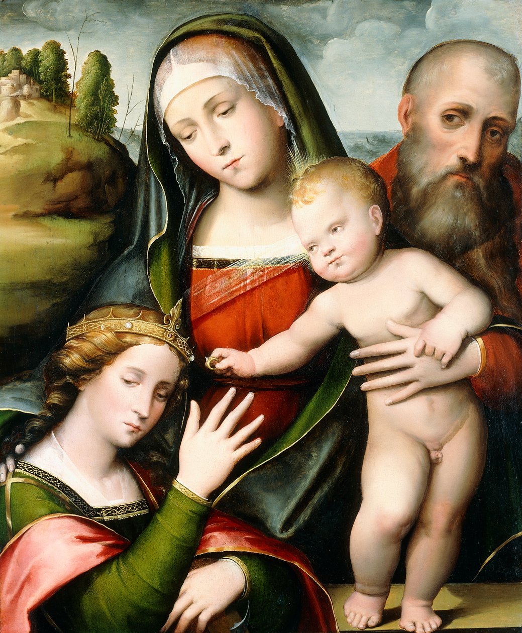 Sankt Catherines mystiske ægteskab af Giacomo Francia