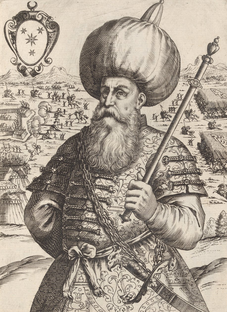 Sinan Bassa, Cap. General for hæren af ​​Maumet Impe. af tyrkere, 1596. af Giacomo Franco