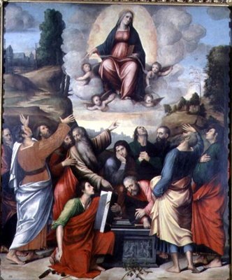 Jomfruens antagelse af Giacomo and Giulio Francia