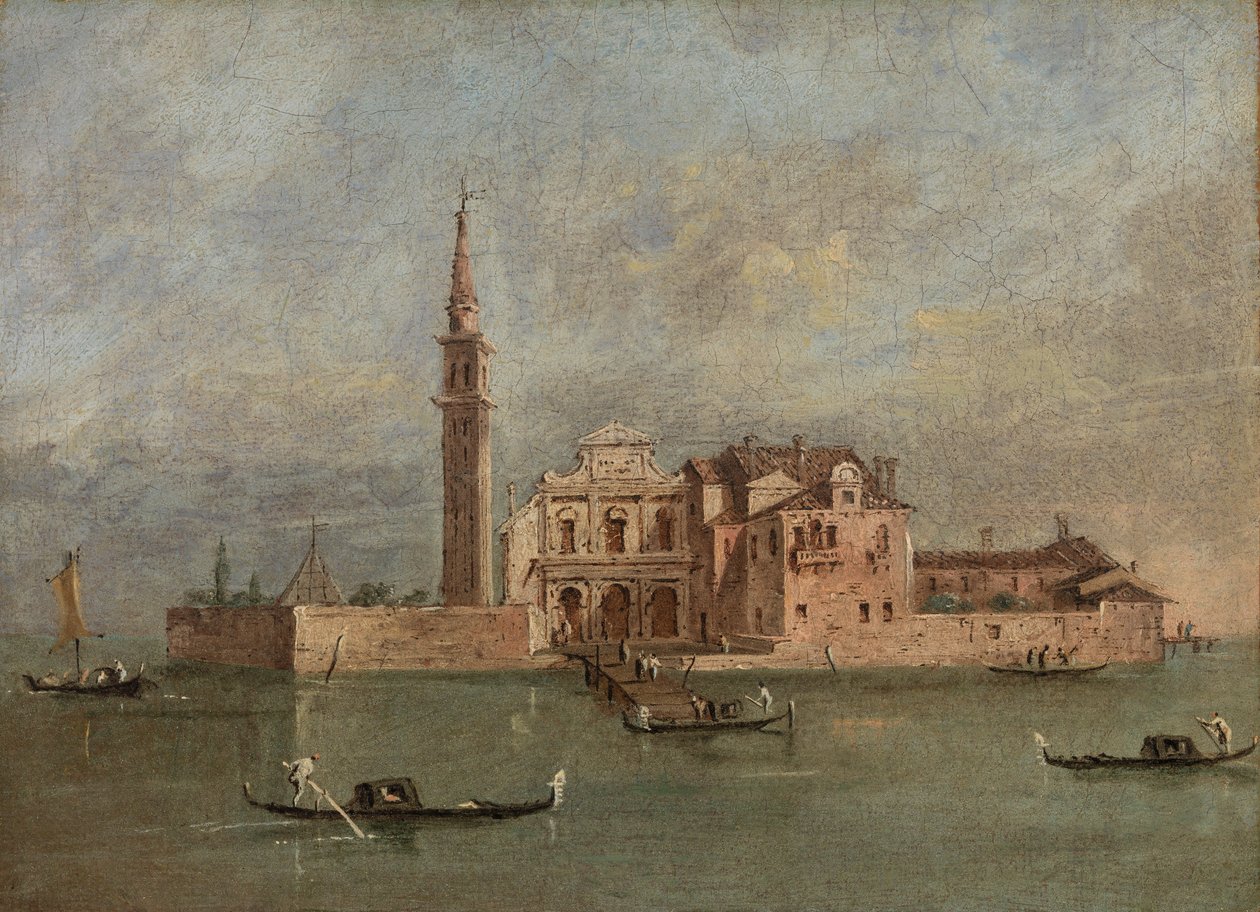 Capriccio af en ø i den venetianske laguna af Giacomo Guardi