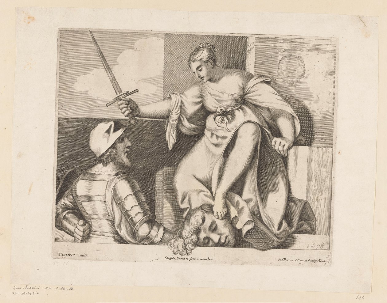 Judith med hovedet af Holofernes Retfærdighed (Justitia) af Giacomo Piccini
