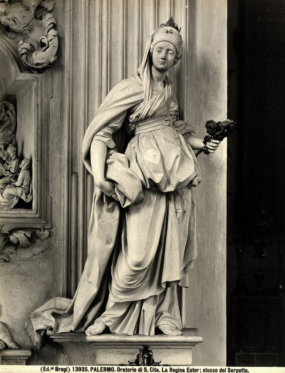 Dronning Esther (gips) af Giacomo Serpotta