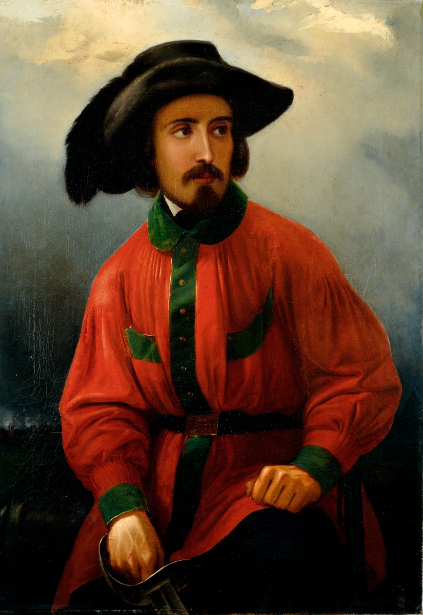 Portræt af den italienske patriot Antonio Solari Maleri af Giacomo Ulisse Borzino (1800-tallet) Genes, Museo del Risorgimento af Giacomo Ulisse Borzino