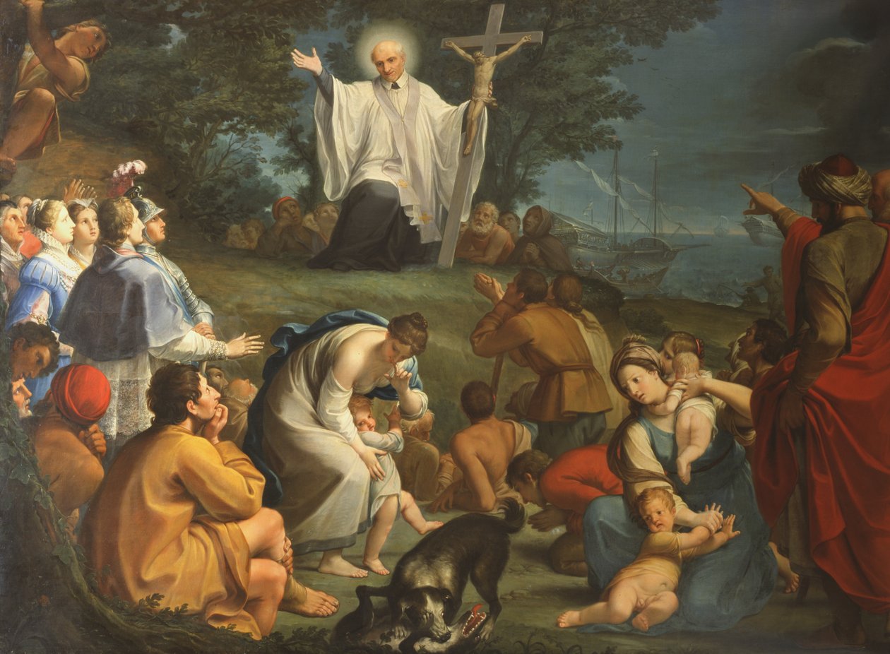 Sankt Vincent de Pauls prædiken af Giacomo Zoboli