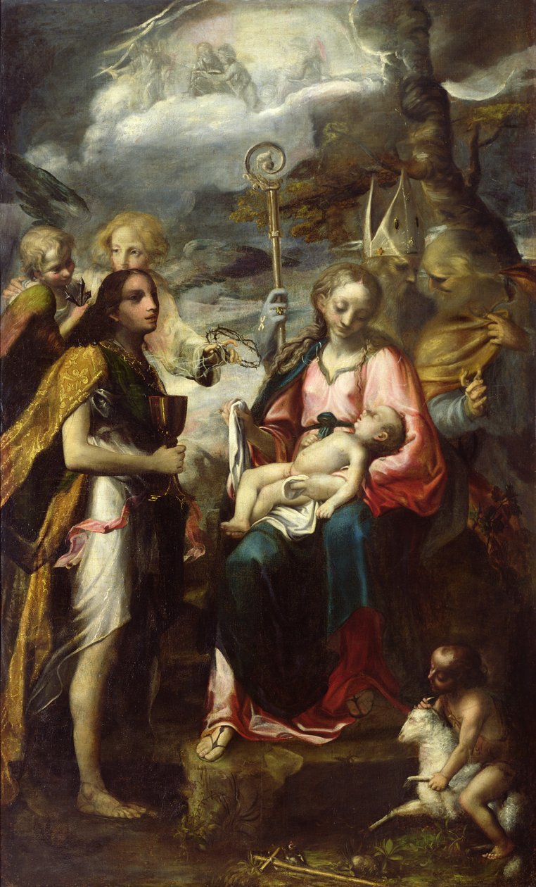 Jomfru og barn og lidenskabens mysterium af Giambattista Tinti
