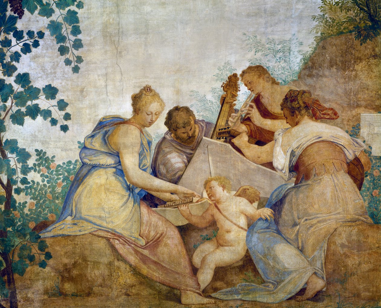 Koncert af Giovanni Battista Zelotti (1526-1578). Italien af Giambattista Zelotti