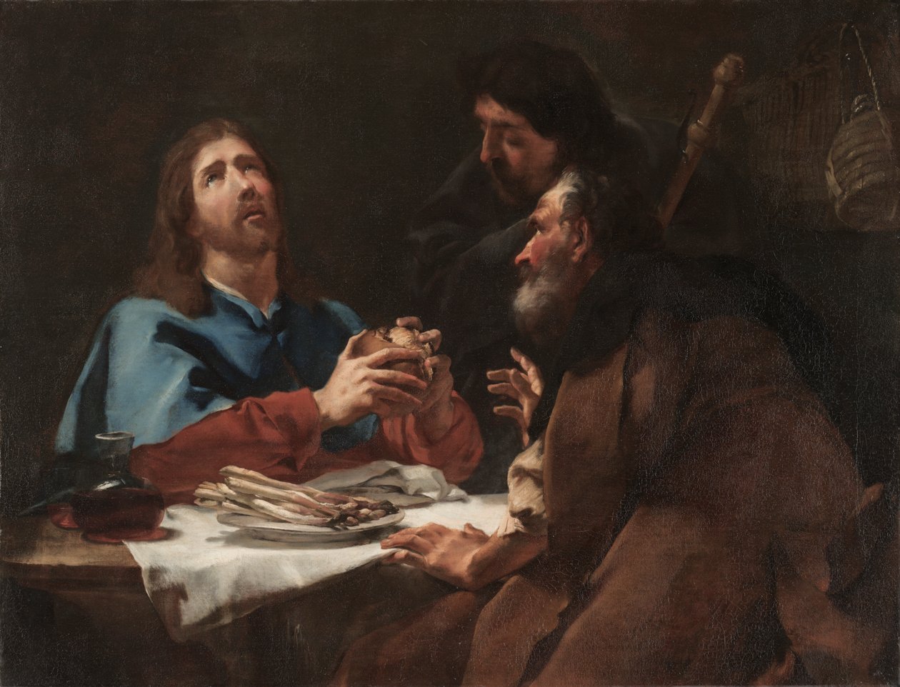 Nadveren i Emmaus, ca. 1720 (olie på lærred) af Giambattista Piazzetta