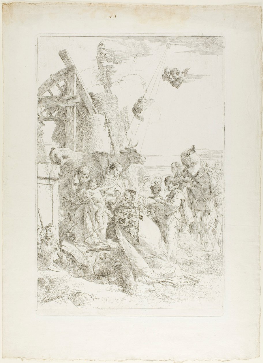 Tilbedelse af Magi af Giambattista Tiepolo