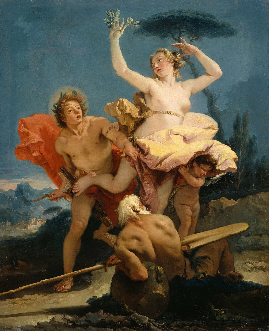 Apollon og Daphne, 1743-1745. af Giambattista Tiepolo