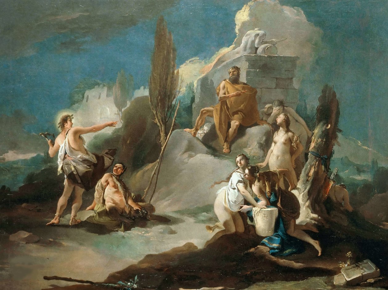 Apollo og Marsyas, af Giambattista Tiepolo