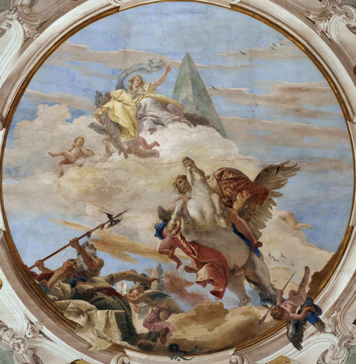 Bellerophon på Pegasus, ca 1746. af Giambattista Tiepolo