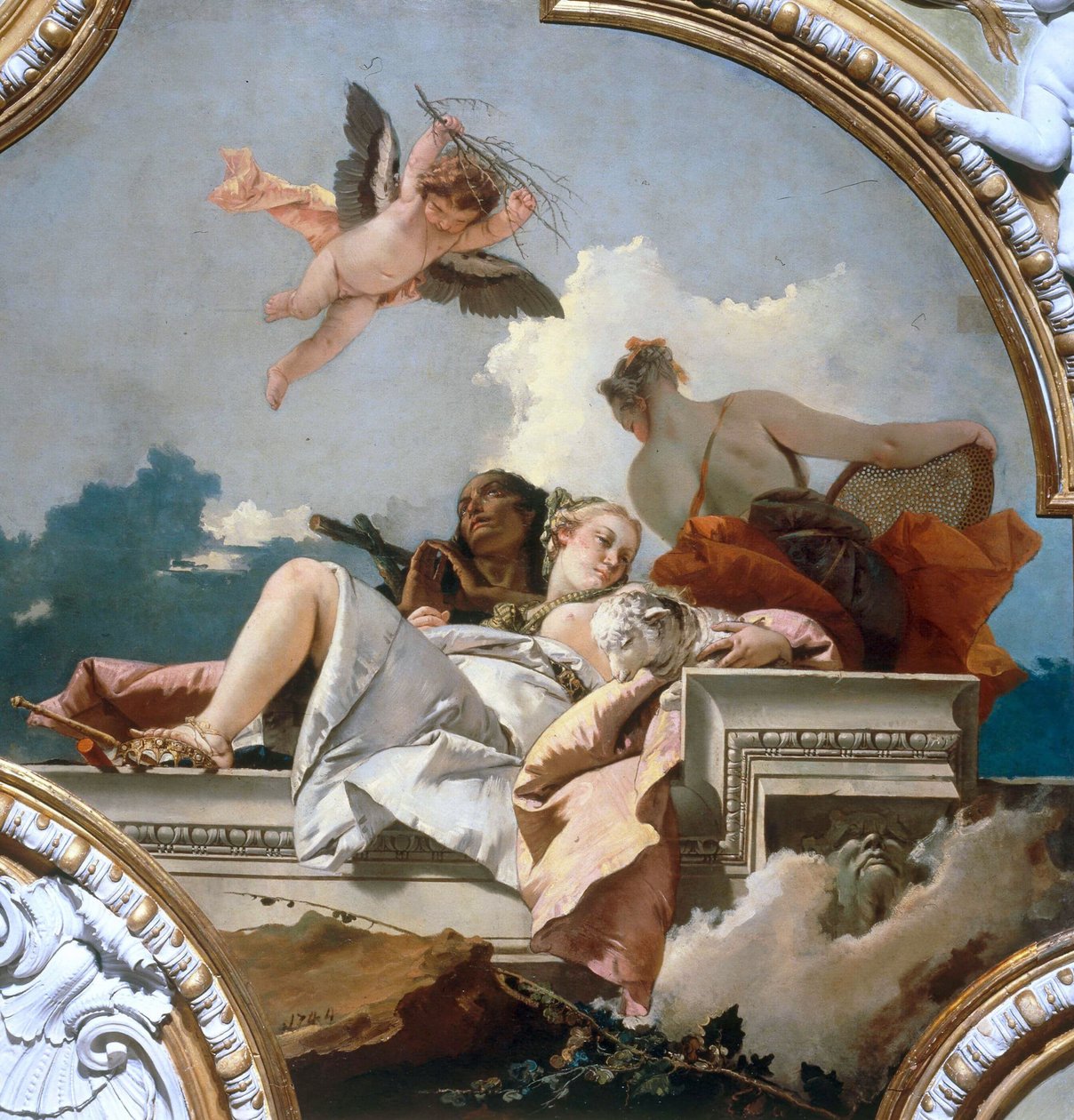Bod, ydmyghed og sandhed, 1744. af Giambattista Tiepolo