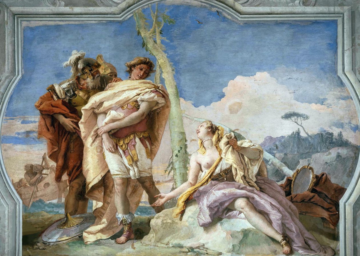Rinaldo forlader Armida, 1757. af Giambattista Tiepolo