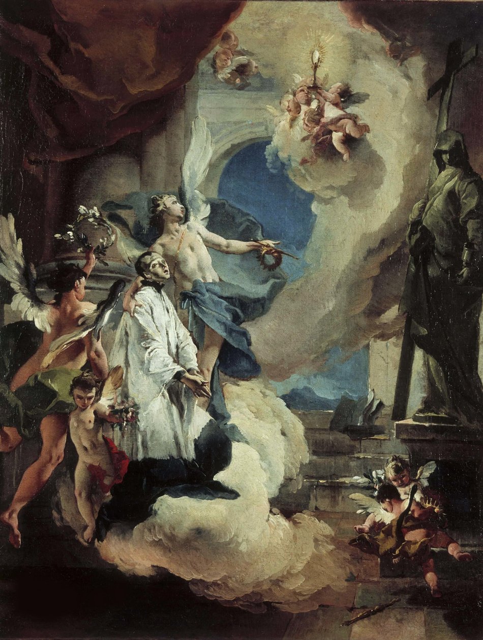 Sankt Aloysius Gonzaga i herlighed, ca. 1725. af Giambattista Tiepolo