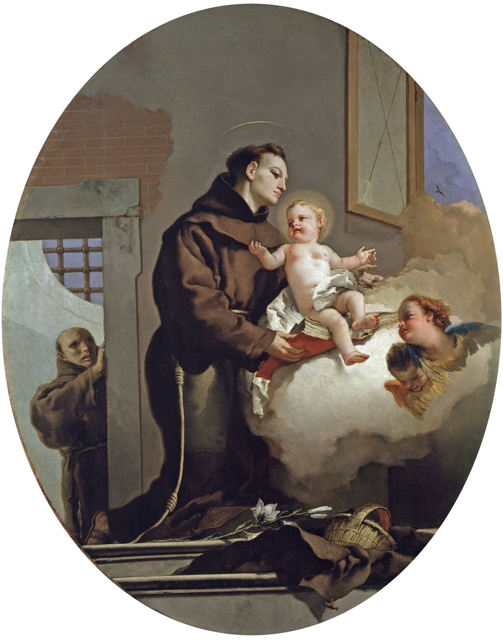 Sankt Antonius af Padova med Jesusbarnet, 1767-1769 af Giambattista Tiepolo