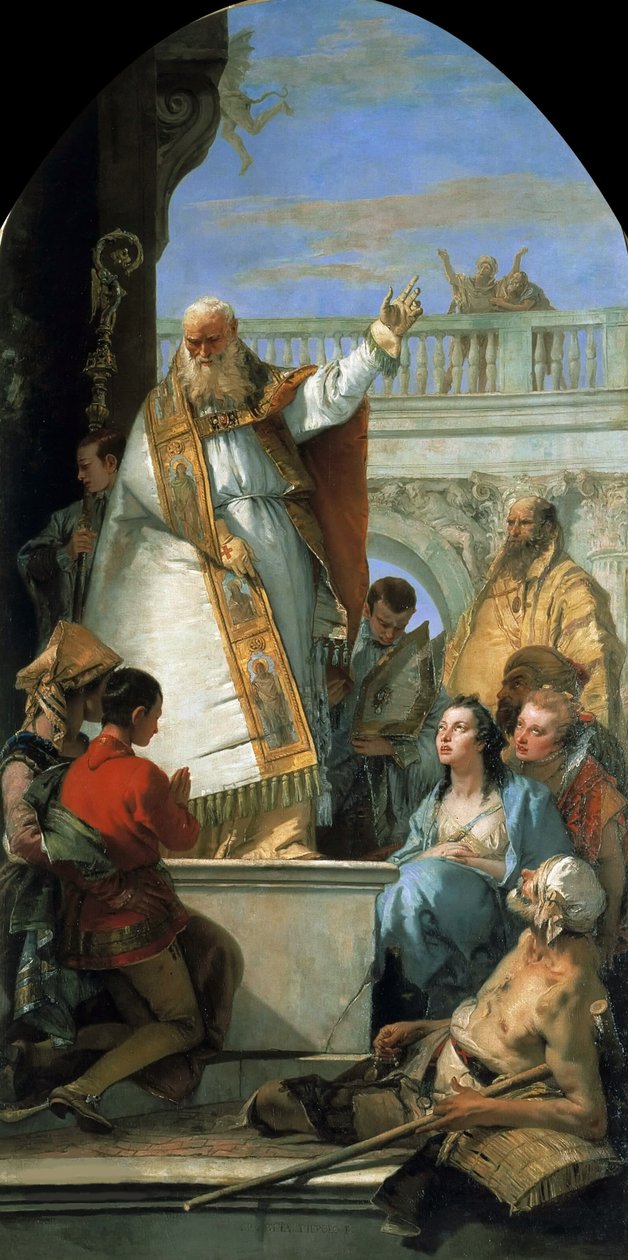 Saint Patrick, biskop af Irland, ca 1746. af Giambattista Tiepolo