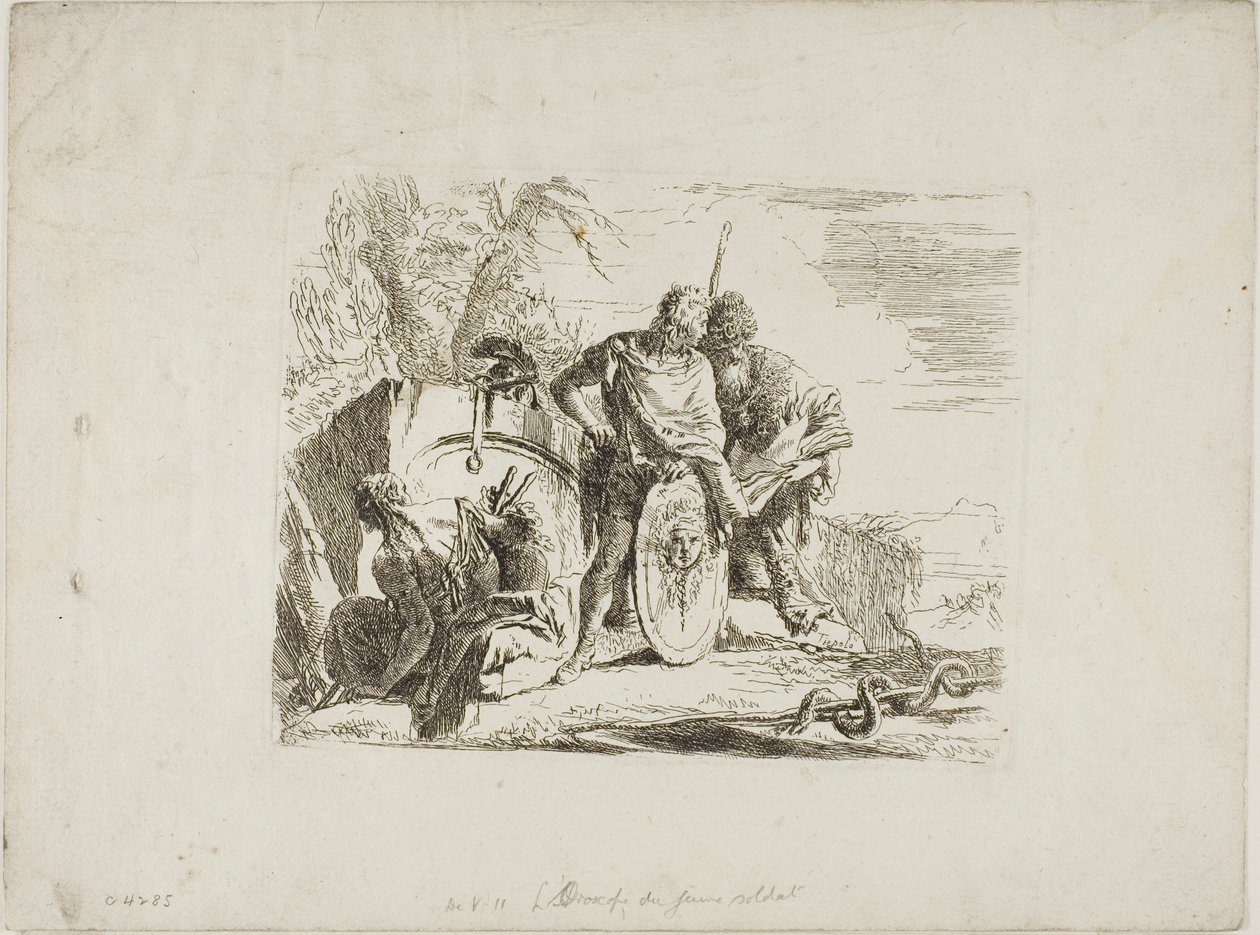 Astrologen og den unge soldat, fra Capricci af Giambattista Tiepolo