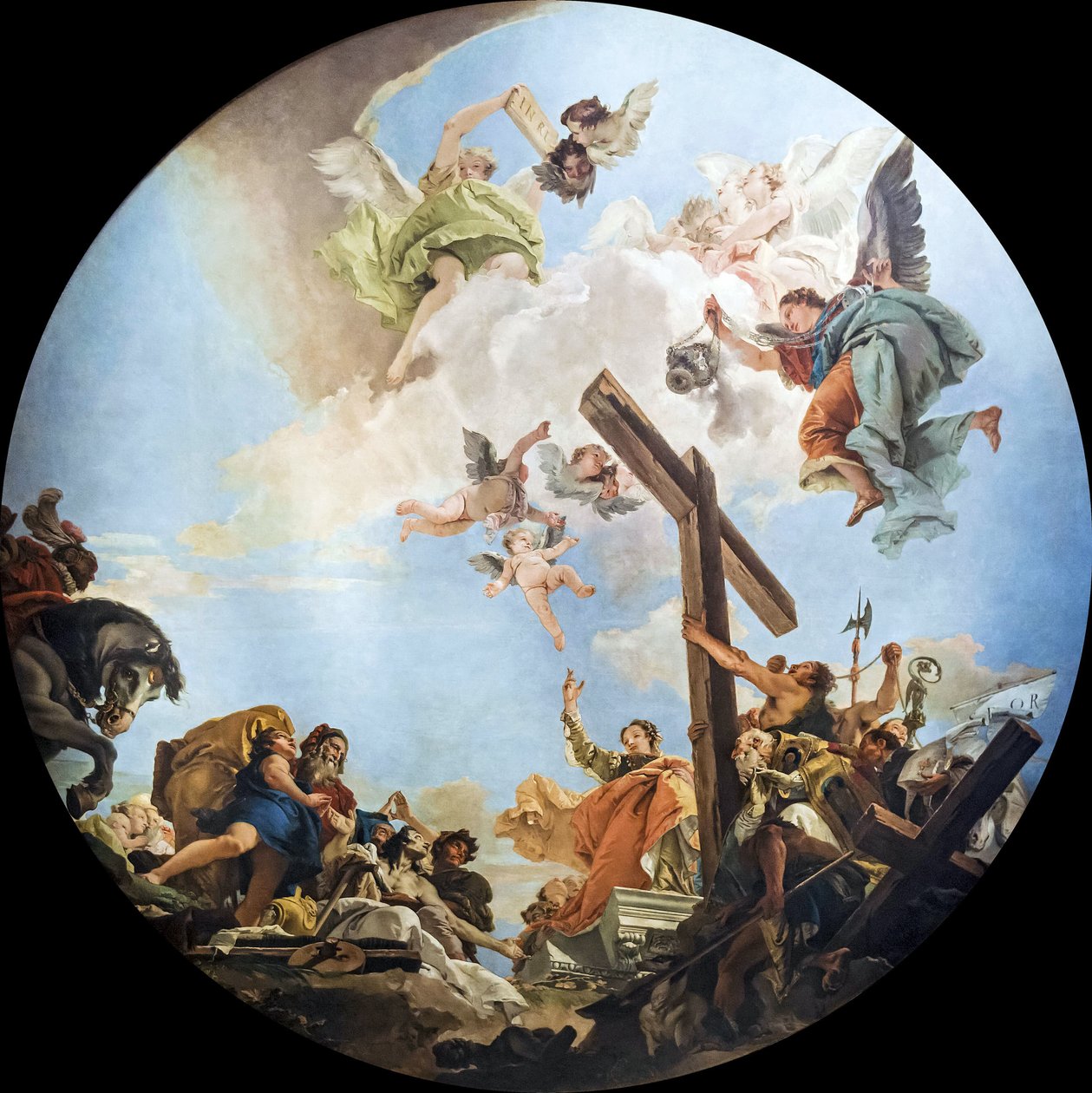 Opdagelsen af det sande kors, ca. 1745. af Giambattista Tiepolo