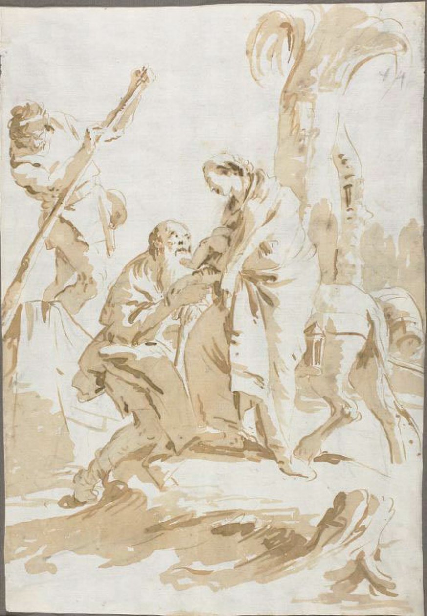 Flugten ind i Egypten af Giambattista Tiepolo