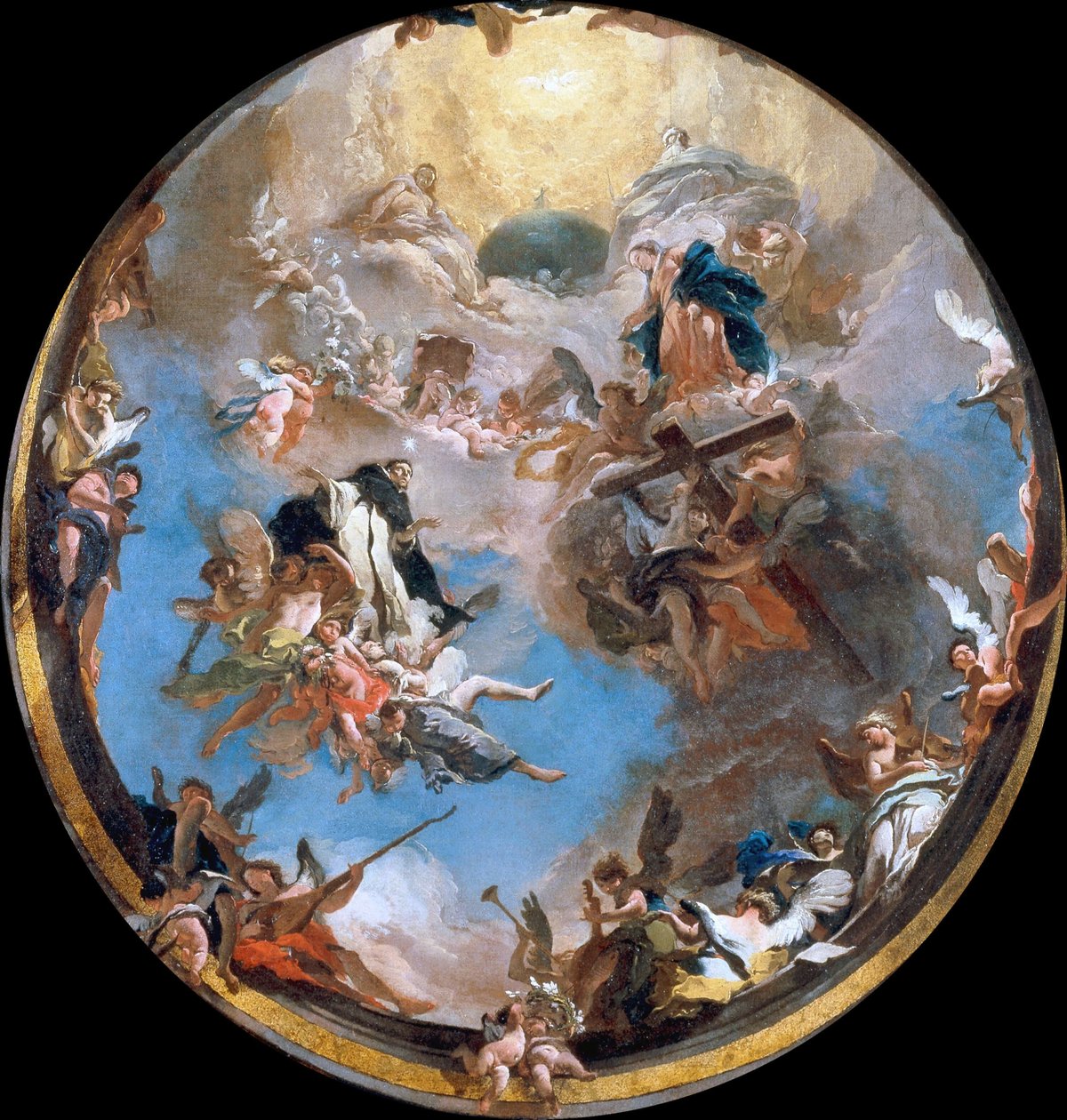 The Glory of Saint Dominic, ca 1738. af Giambattista Tiepolo