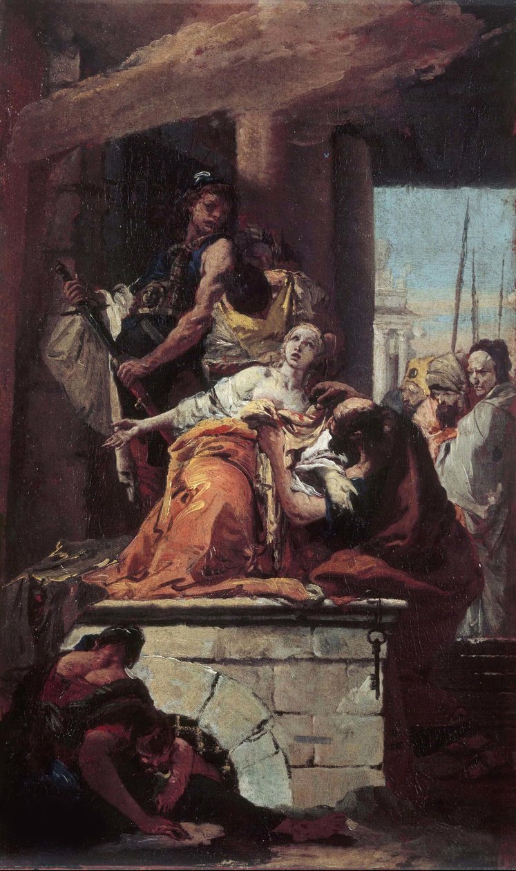 The Martyrium of Saint Agatha, ca 1734. af Giambattista Tiepolo