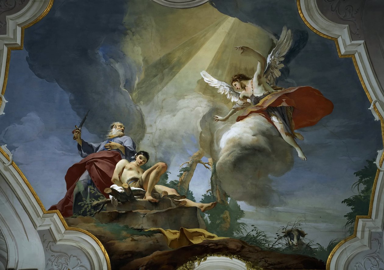 Isaks ofring, ca 1728. af Giambattista Tiepolo