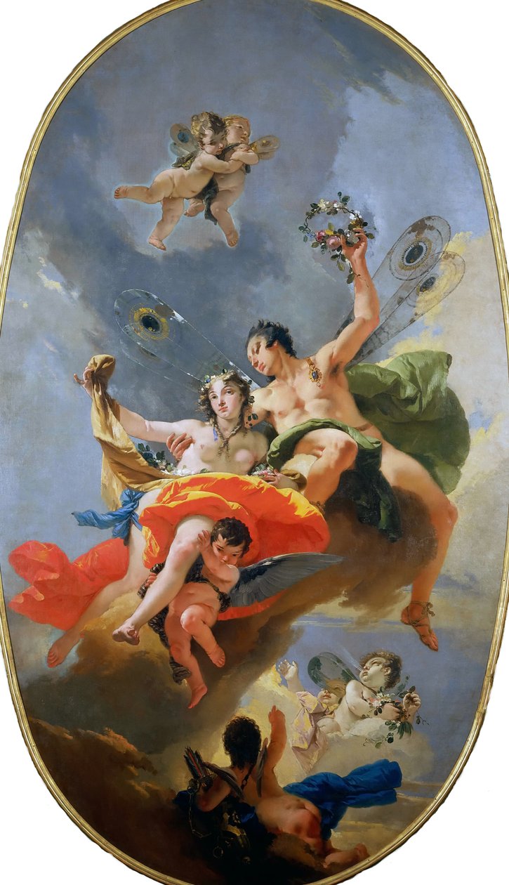 Zephyrs og floras triumf, ca 1735. af Giambattista Tiepolo