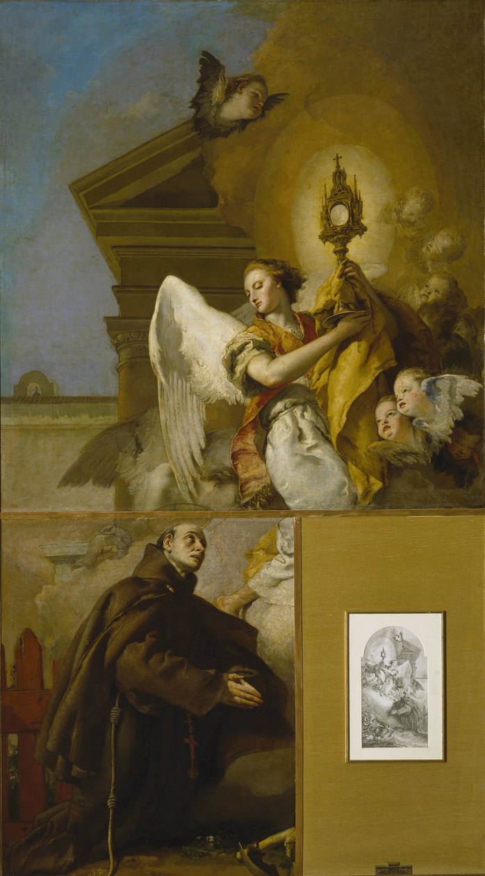 The Vision of Saint Paschal Baylon, 1767-1769 af Giambattista Tiepolo