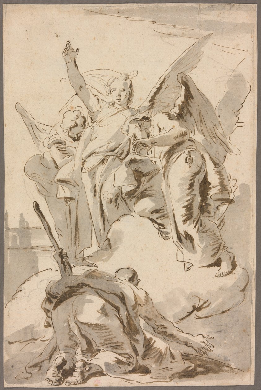 Tre engle viser sig for Abraham af Giambattista Tiepolo