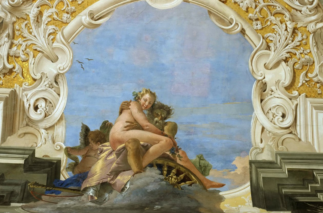 Time bortfører Beauty Pluto Abducting Persephone, ca 1746. af Giambattista Tiepolo