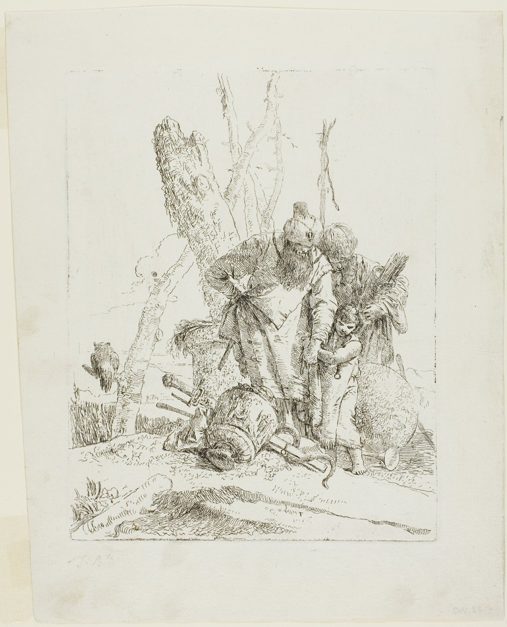 To astrologer og en dreng fra Scherzi af Giambattista Tiepolo