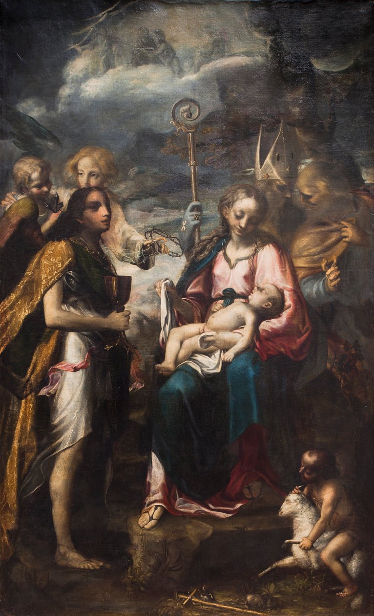 Jomfruen og barnet og lidelsens mysterium af Giambattista Tinti