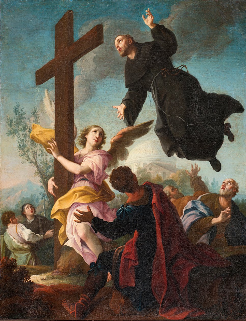 Sankt Josef af Cupertino i ekstase (olie på lærred) af Giambettino Cignaroli