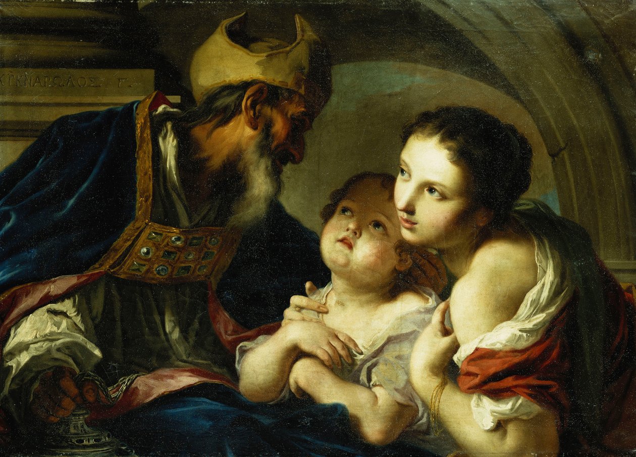 Sankt Nikolaus af Bari med to børn, af Giambettino Cignaroli