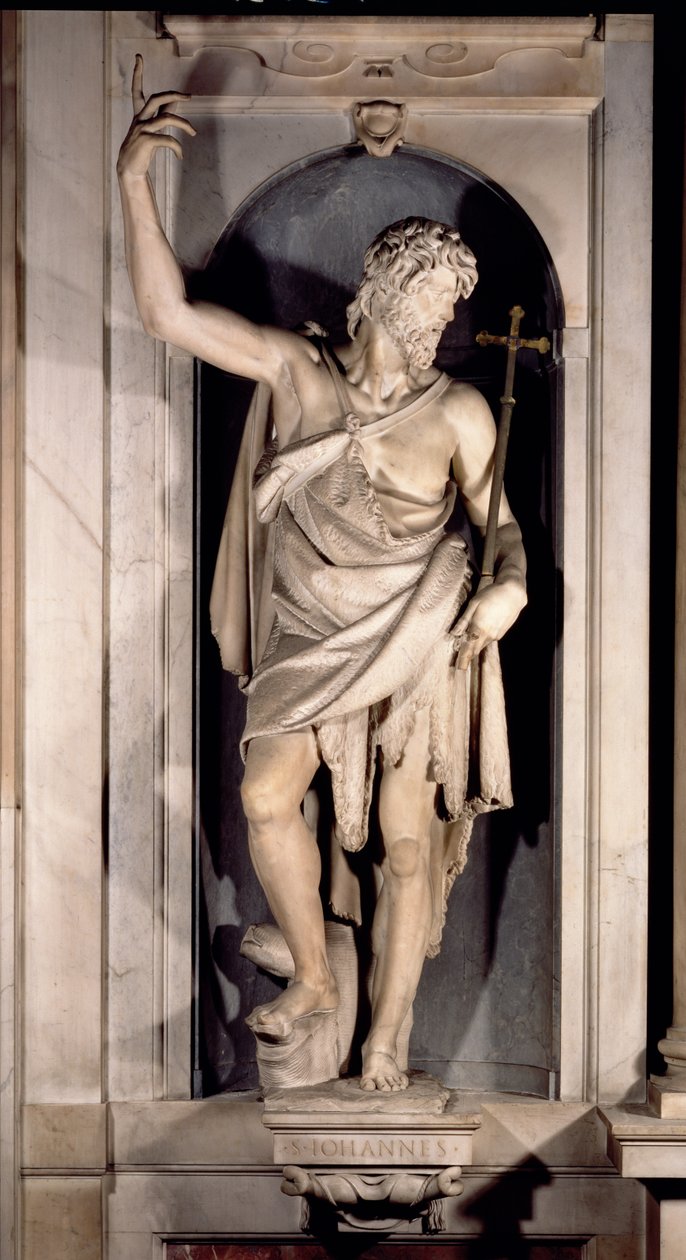 Johannes Døberen, niche fra Salviati-kapellet (marmor) af Giambologna