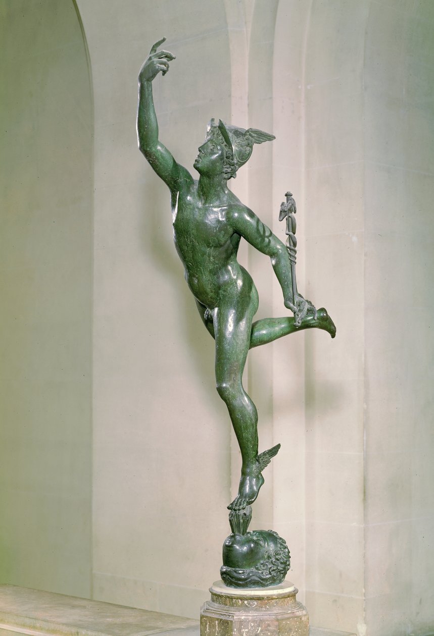Statue af Merkur, ca. 1564 (bronze) af Giambologna