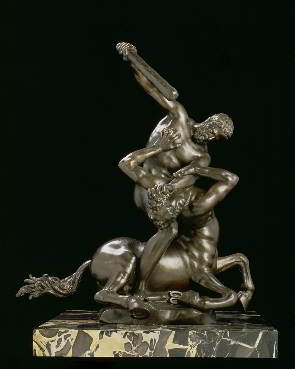 Hercules og Kentauren Eurytion (bronze) af Giambologna
