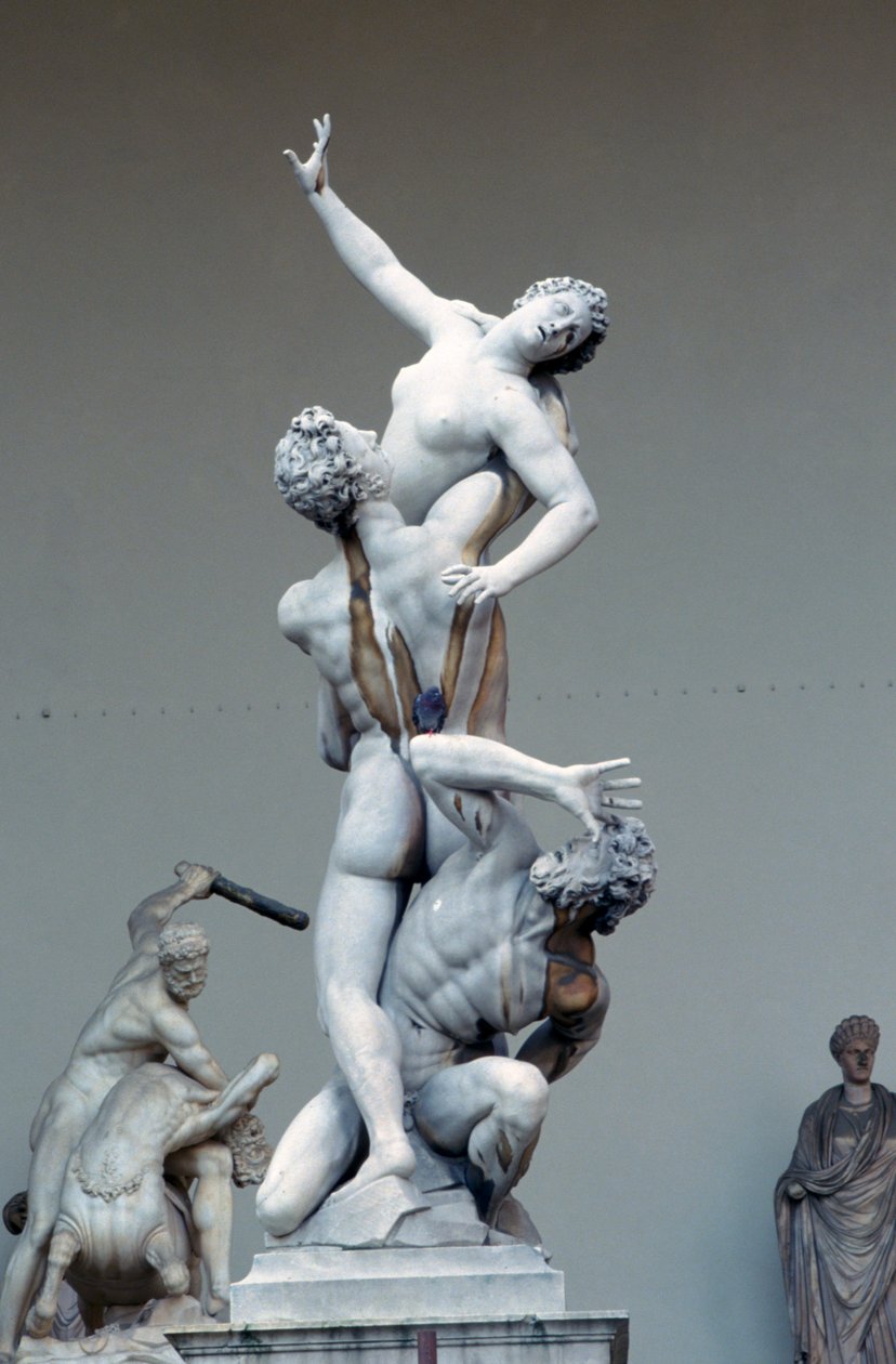 De sabinske kvinders voldtægt, c1583 af Giambologna