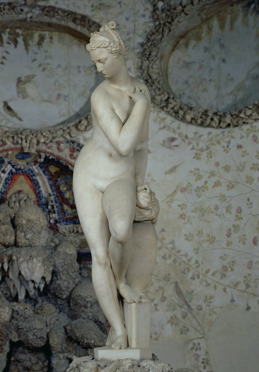 Venus træder ud af sit bad, 1573 (marmor) af Giambologna