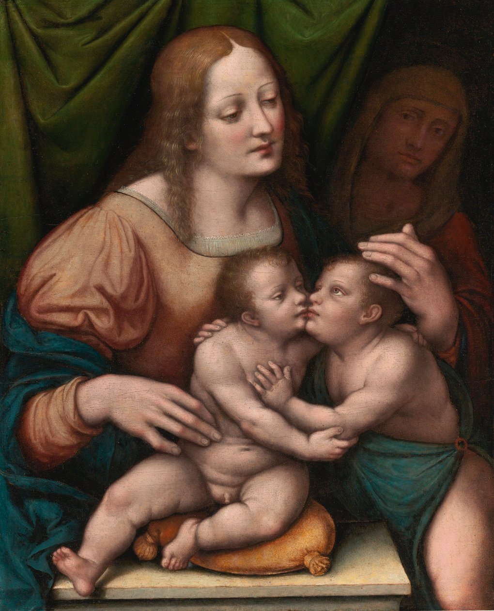 Madonna og barnet med den unge Johannes Døberen og Sankt Elisabeth af Giampietrino