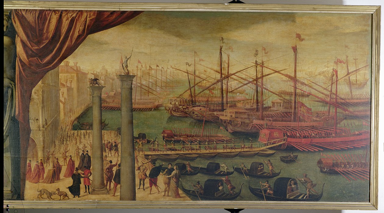 Rekruttering af venetianske tropper på Molo, ca. 1562 af Giovanni Battista Moroni