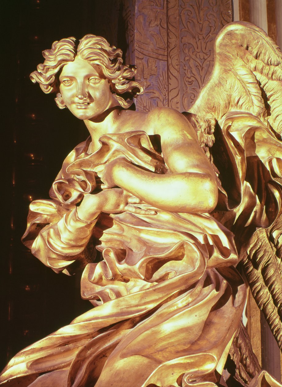 Engel fra tabernaklet i det hellige sakramentskapel, 1674 (bronze) af Gian Lorenzo Bernini
