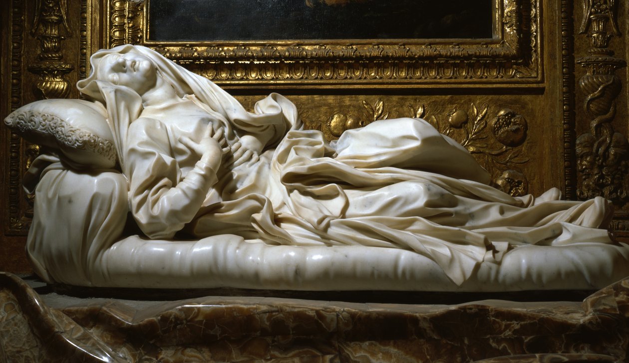 Salige Ludovica Albertoni, 1674 (marmor) af Gian Lorenzo Bernini